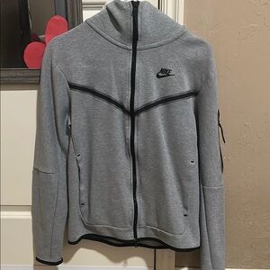 Nike tech Gray Zip-Up Hoodie